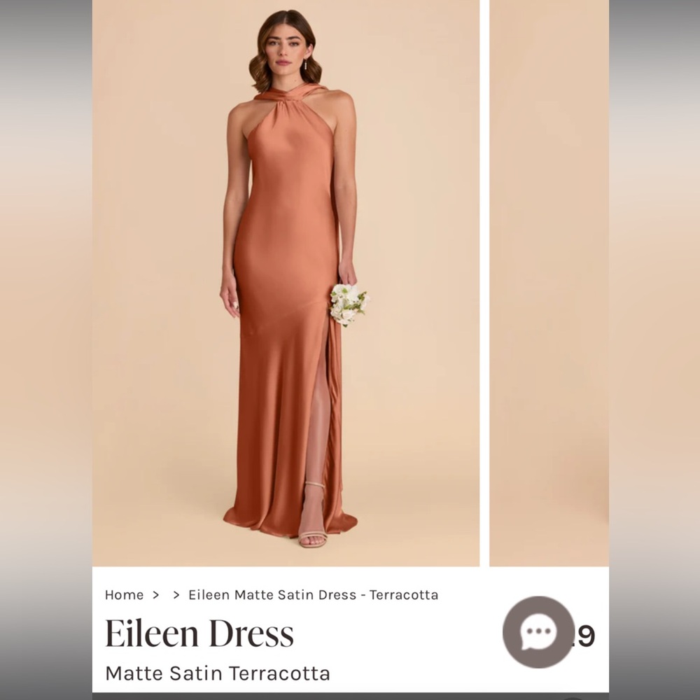 Eileen Halter Neck Terracotta Dress